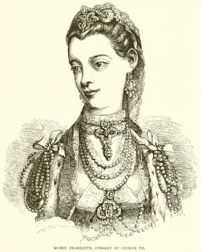 Królowa Charlotte, konseorta Jerzego III autorstwa English School