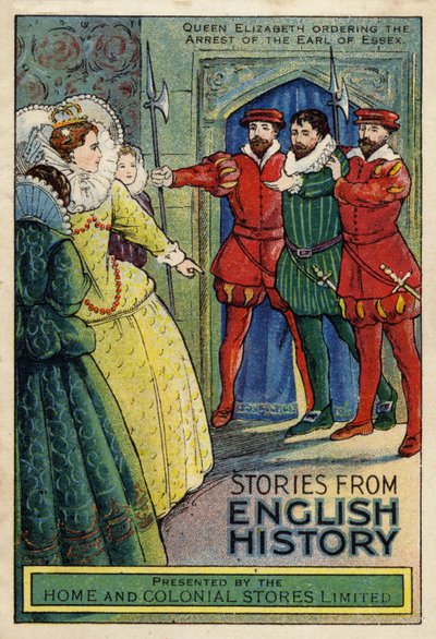 Królowa Elżbieta I nakazuje aresztowanie hrabiego Essex autorstwa English School
