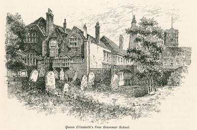 Bezpłatne Gimnazjum Królowej Elżbiety, St Saviours, Southwark autorstwa English School