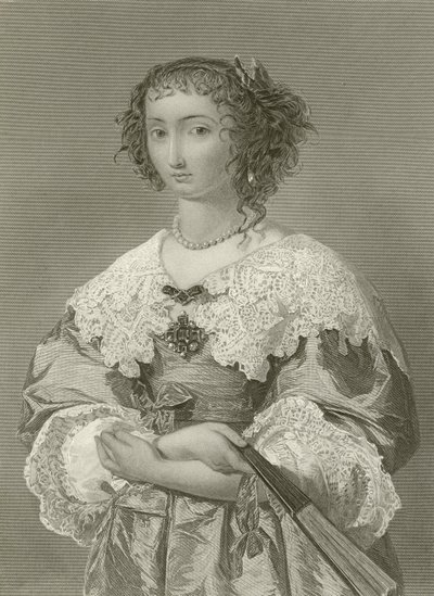 Królowa Henrietta Maria, królowa króla Karola I autorstwa English School