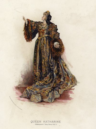 Królowa Katarzyna z Króla Szekspira Henryka VIII autorstwa English School