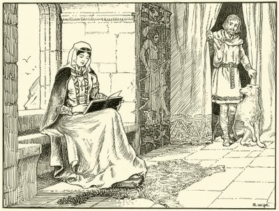 Królowa Małgorzata (tusz na papierze) autorstwa English School