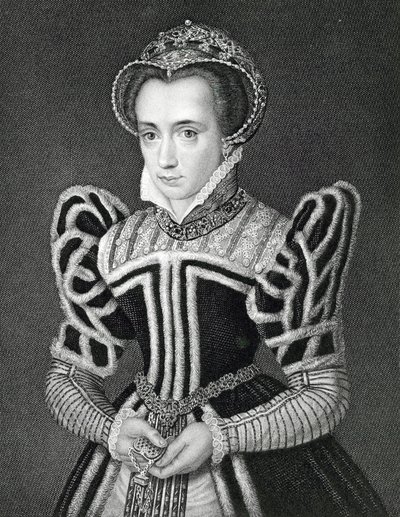 Queen Mary (grawerunek) autorstwa English School