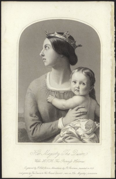 Królowa Wiktoria i Księżniczka Helena autorstwa English School