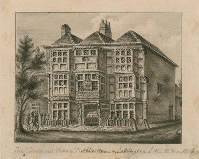 Queens Head, Islington (wc na papierze) autorstwa English School