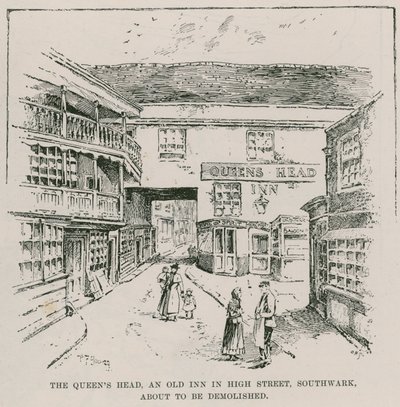 Queens Head, Southwark autorstwa English School