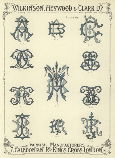 RA, RB, RC, RD, RH, RE, RF, RG, RI, RK, RJ autorstwa English School