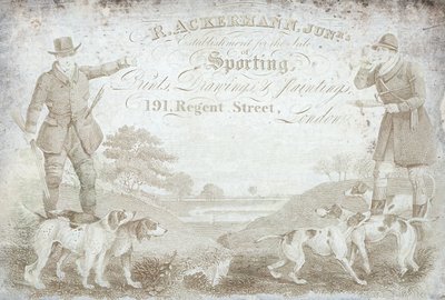 R Ackermann, Junior, 191 Regent Street, karta handlowa autorstwa English School