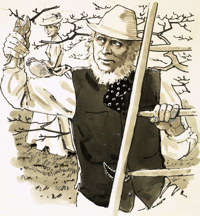 R D Blackmore, autor Lorny Doone autorstwa English School