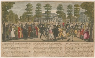 Ogrody Ranelagh. Maskarada dla ambasadora weneckiego, 1749 autorstwa English School