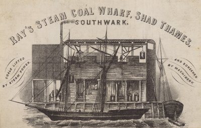 Promienie Steam Coal Wharf, Shad Thames, Southwark autorstwa English School