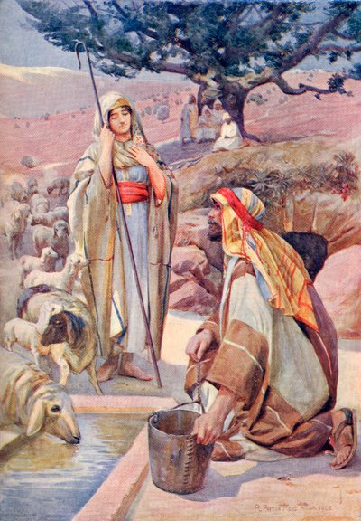 Rebeka przy studni, z "A Book of Modern Palestine" Richarda Penlake