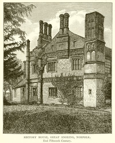 Plebania, Wielkie Chrapanie, Norfolk autorstwa English School