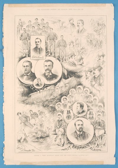 Renton kontra West Bromwich Albion, z The Illustrated Sporting and Dramatic News, 2 czerwca 1888 autorstwa English School