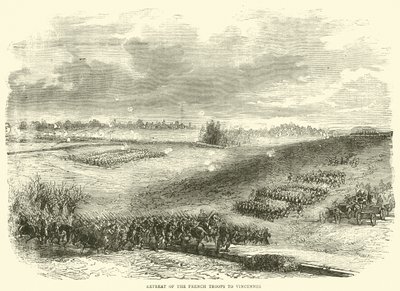 Wycofanie się wojsk francuskich do Vincennes, grudzień 1870 autorstwa English School