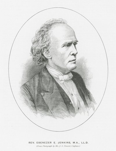 Rev Ebenezer E Jenkins (litografia) autorstwa English School
