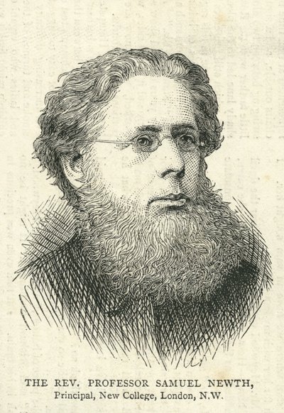 Ks. Samuel Newth (1821-1898), Ilustracja z Grafiki 10 lipca 1875 r. autorstwa English School