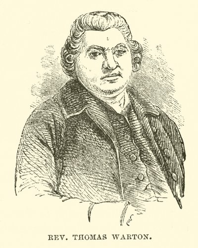Ks. Thomas Warton (rycina) autorstwa English School