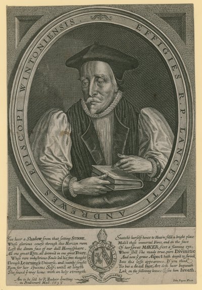 Wielebny Ojciec Lancelot Andrews, biskup Winchester autorstwa English School