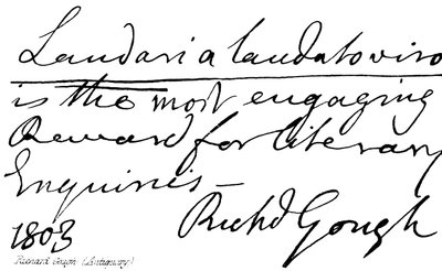 Richard Gough, (antykwarium) autorstwa English School