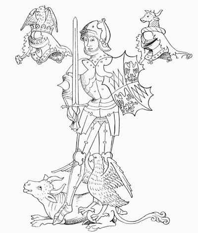 Richard Neville, z „Krótkiej historii Anglików” J. R. Greena, opublikowanej w 1893 r. autorstwa English School
