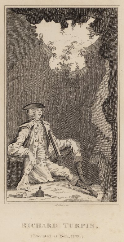Richard Turpin, stracony w Yorku, 1739 autorstwa English School