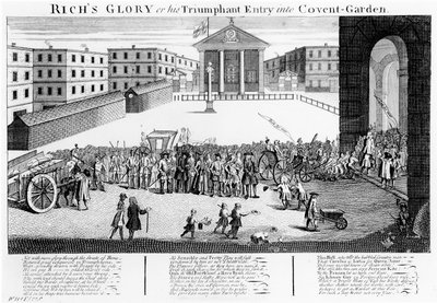 Chwała Richa lub jego triumfalne wejście do Covent-Garden autorstwa English School