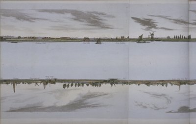 Panorama Tamizy, c.1829 (akwatinta) autorstwa English School