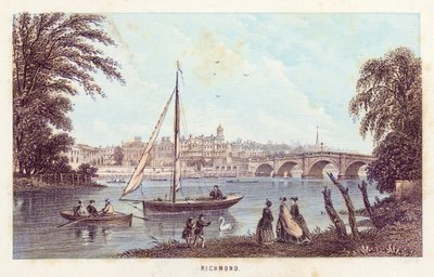 Tamiza: Richmond (kolorowy grawerunek) autorstwa English School
