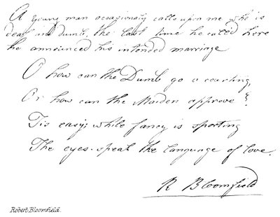 Robert Bloomfield autorstwa English School