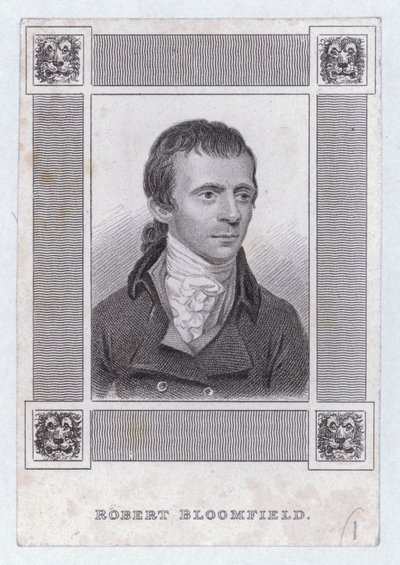 Robert Bloomfield , angielski poeta (Grawerowanie) autorstwa English School