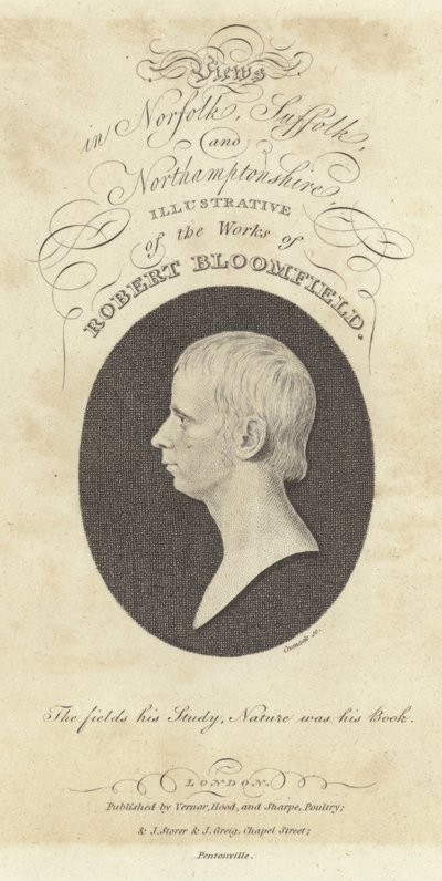 Robert Bloomfield, poeta, portret (grafika) autorstwa English School