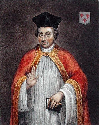 Robert Egglesfield, według obrazu w Galerii Bodleian (litografia kolorowa) autorstwa English School