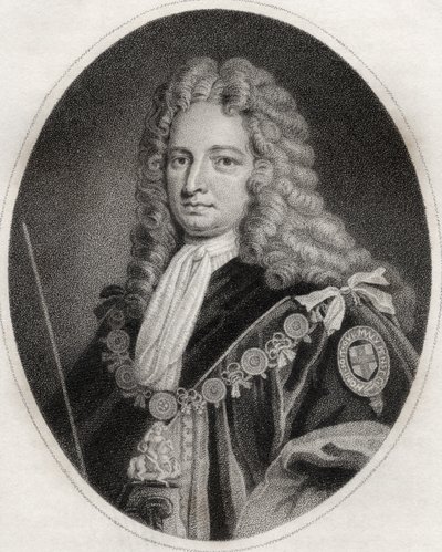 Robert Harley, sztychowany przez Maddoxa, ilustracja z „Katalogu autorów królewskich i szlachetnych, tom IV”, wydanego w 1806 r. autorstwa English School