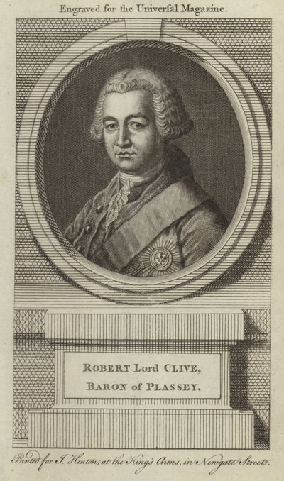 Robert Lord Clive, Baron Plassey autorstwa English School