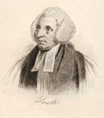 Robert Lowth, z „Słownika historycznego Krabba”, opublikowanego w 1825 r. autorstwa English School