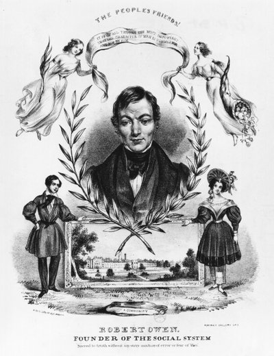 Robert Owen (1771-1858) autorstwa English School