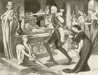 Robert Diabeł, Akt III, scena III (wklęsłodruk) autorstwa English School