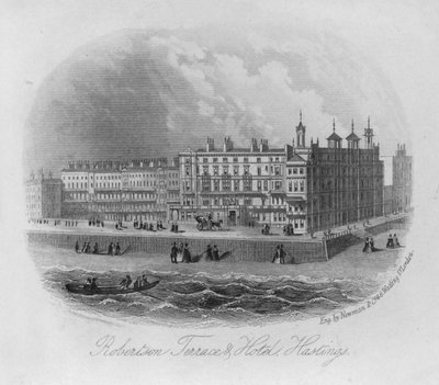 Robertson Terrace and Hotel, Hastings (grawerowanie) autorstwa English School