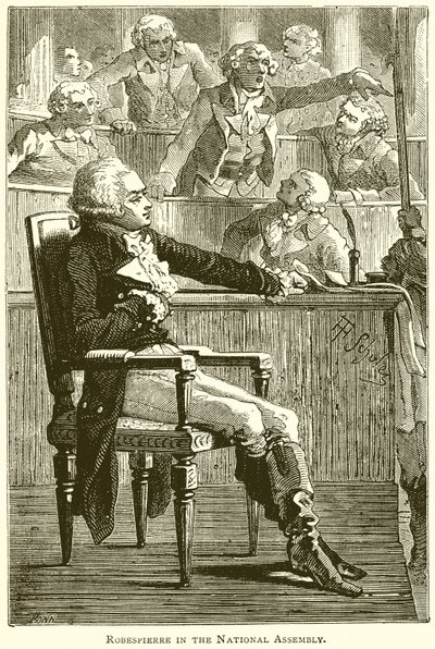 Robespierre w Zgromadzeniu Narodowym autorstwa English School