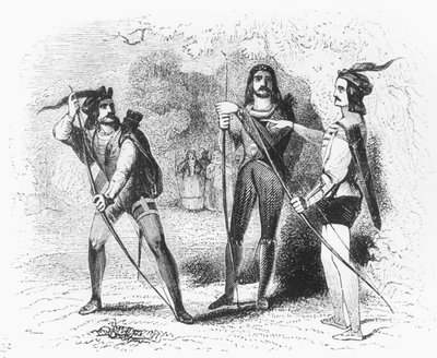 Robin Hood, Scarlet i John autorstwa English School