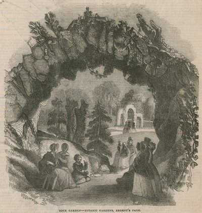Ogród skalny w Ogrodzie Botanicznym autorstwa English School