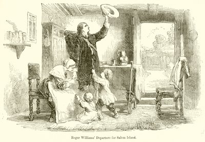 Roger Williams Wyjazd na wyspę Salem autorstwa English School