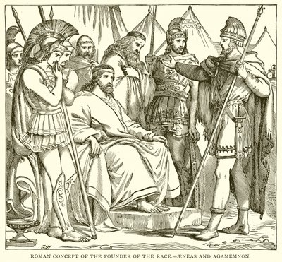Rzymska koncepcja założyciela rasy. — Eneasz i Agamemnon autorstwa English School