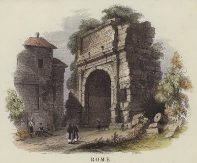 Rzym (kolorowy grawerunek) autorstwa English School