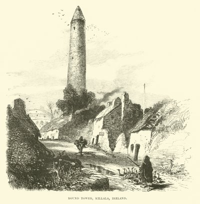 Okrągła Wieża, Killala, Irlandia autorstwa English School