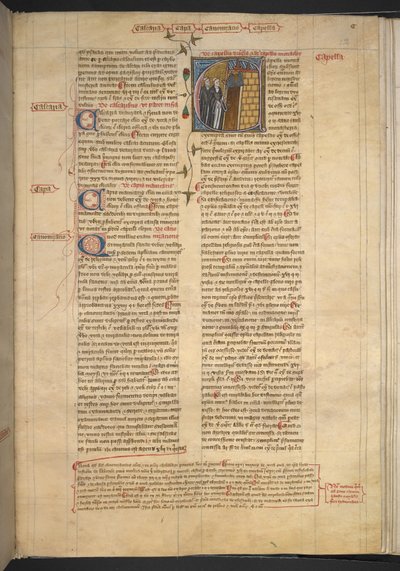 Królewski 6 E VI, f. 232, Capella (kaplica), ok. 1360-75 (welin) autorstwa English School