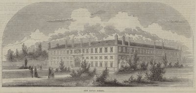 Royal Naval School, Deptford (grafika) autorstwa English School