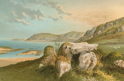 Rozel Bay i Druidical Remains — Jersey autorstwa English School