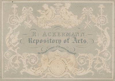 Rudolph Ackermann, Karta Handlowa, tłoczona przez Dobbs autorstwa English School